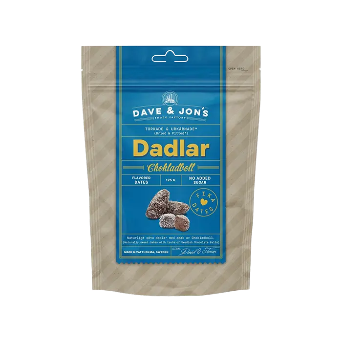 Dave & Jon's - Chocolate Balls Dates (125g)