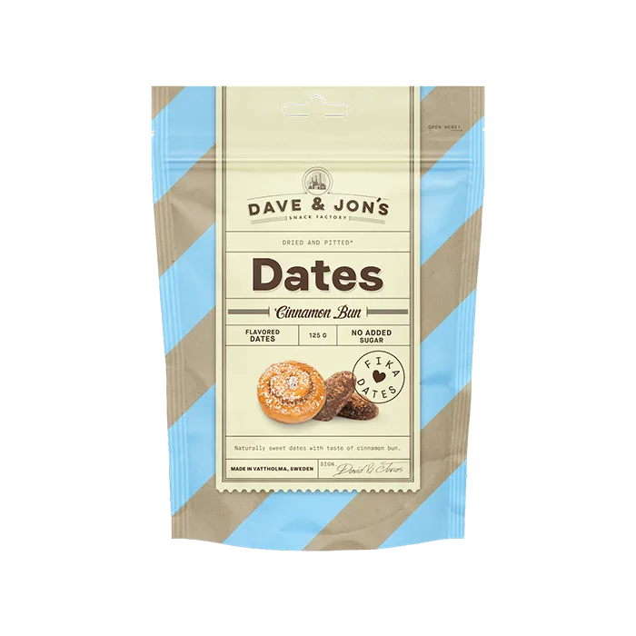 Dave & Jon's – Cinnamon Bun Fika Dates (125 g)